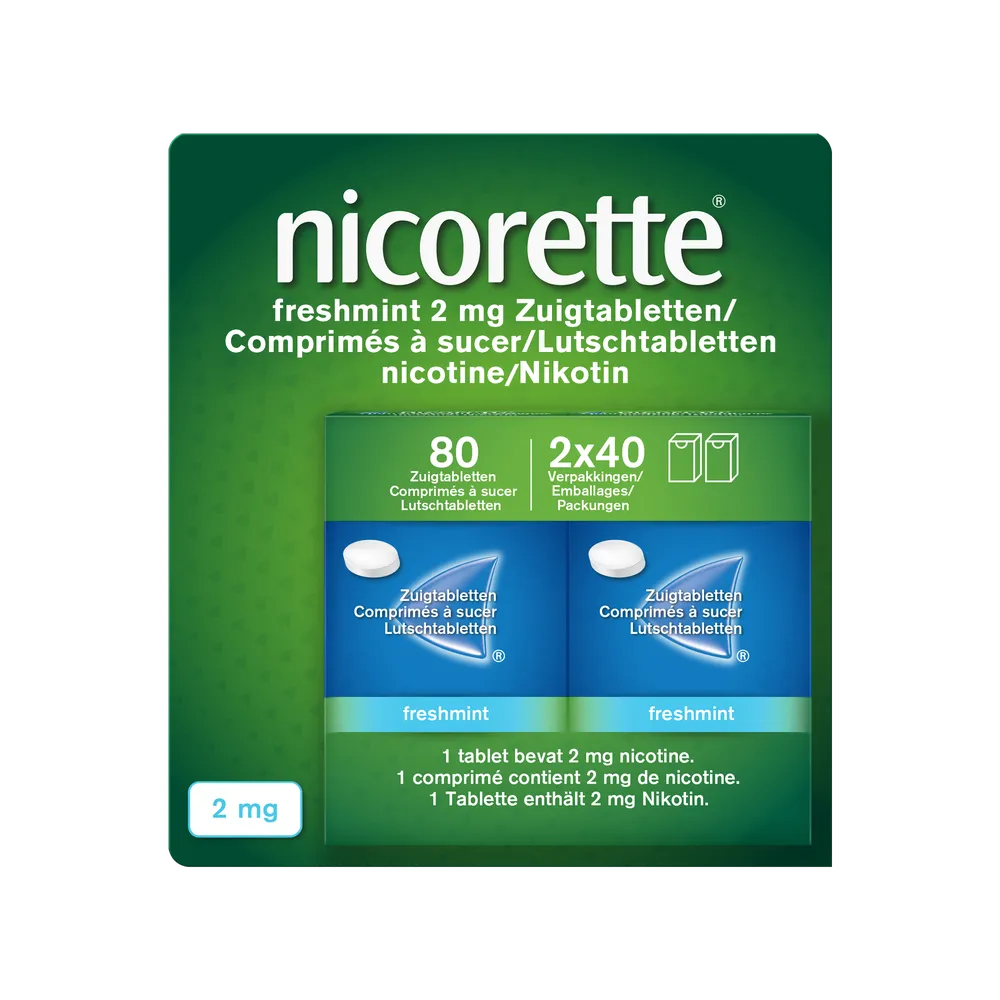 Nicorette Freshmint 2mg Zuigtabletten