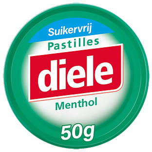 Diele Pastilles Groen Menthol Suikervrij 50GR