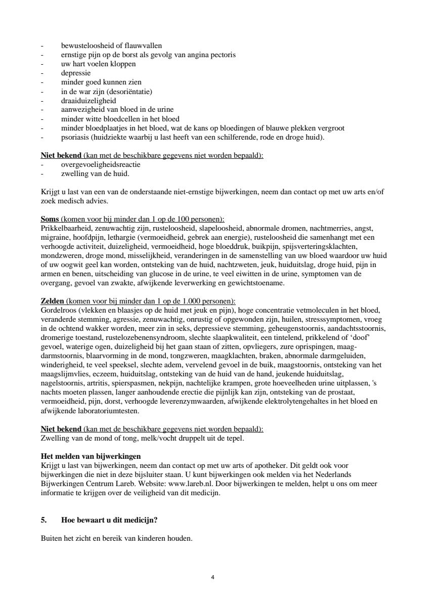 Melatonine 3 mg Tabletten afbeelding van document #4, leaflet
