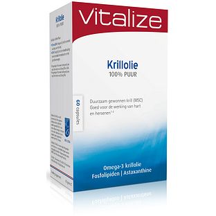 Vitalize Krillolie 100% Puur Capsules 60CP Vitalize Krillolie 100% Puur Capsules 60CP