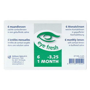 Eye Fresh -3,25 Getinte Zachte Maandlenzen 6ST