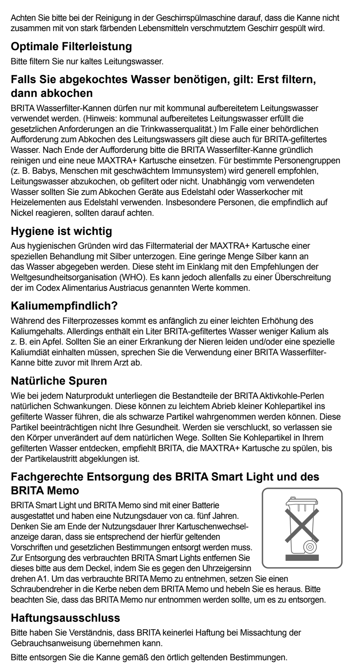 Waterfilterkan Marella Wit XL + 1 Maxtra Filterpatroon afbeelding van document #7, instructions