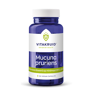 Vitakruid Mucuna pruriens 400 mg minimaal 25% L-Dopa Capsules 60VCP