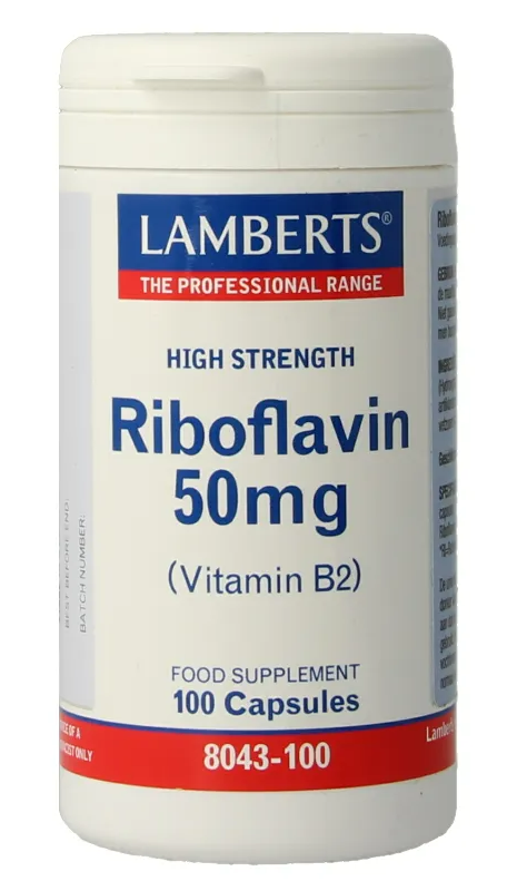 Lamberts Riboflavine 50mg Capsules 100VCP