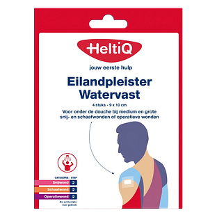 HeltiQ Eilandpleisters Watervast 9x10cm 4ST