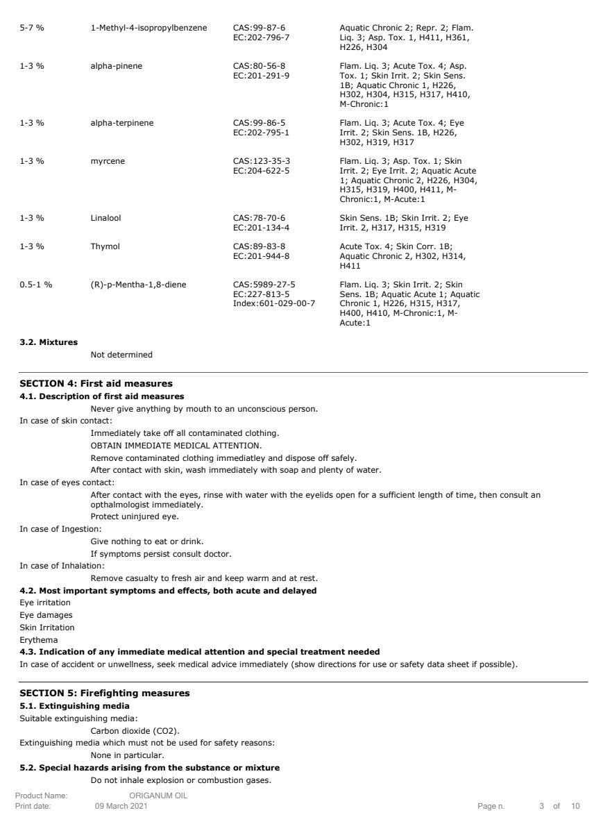 Essentiële Olie Oregano afbeelding van document #3, label
