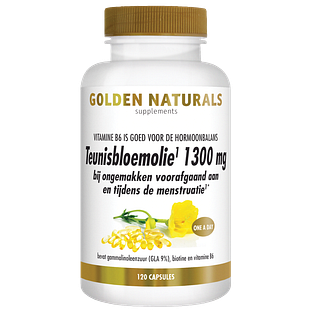 Golden Naturals Teunisbloemolie 1300mg Capsules 120SG Golden Naturals Teunisbloemolie 1300mg Capsules 120SG