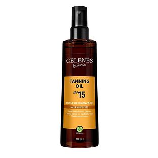 Celenes by Sweden Herbal Tanning Olie All Skin Type SPF15 200ML Celenes by Sweden Herbal Tanning Olie All Skin Type SPF15 200ML