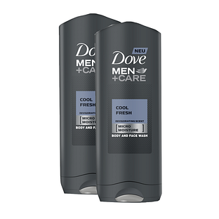 Dove Men+Care Cool Fresh Douchegel Duo 2x400ML Dove Men+Care Cool Fresh Douchegel Duo 2x400ML