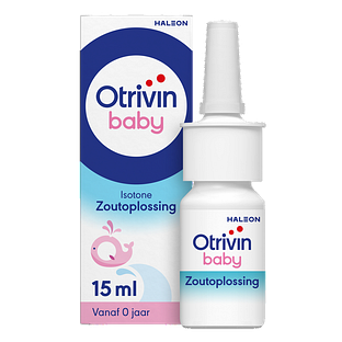 Otrivin Baby Zoutoplossing Neusspray bij een verstopte neus 15ML Otrivin Baby Zoutoplossing Neusspray bij een verstopte neus 15ML