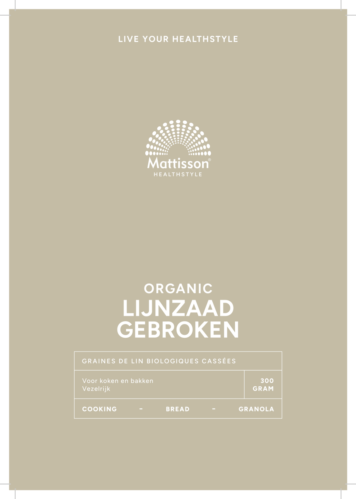 Biologische Lijnzaad Gebroken afbeelding van document #1, label