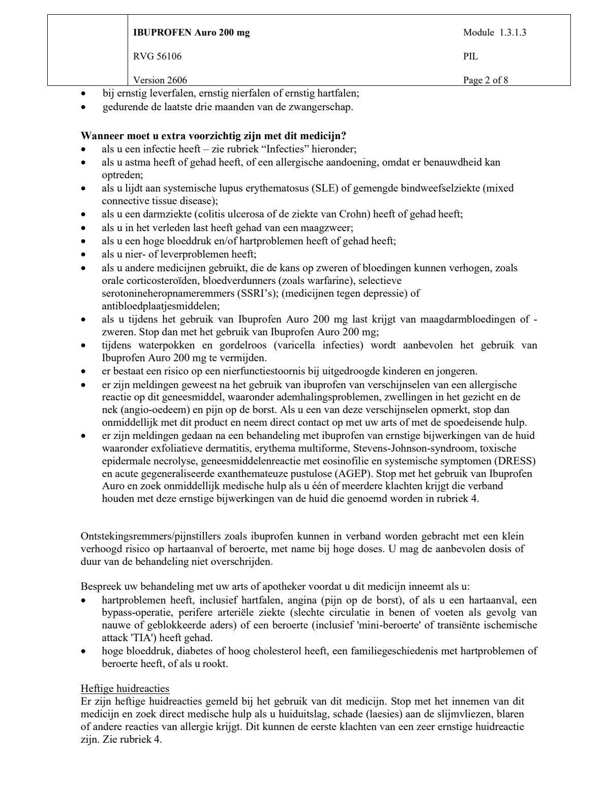 Ibuprofen 200mg afbeelding van document #2, leaflet