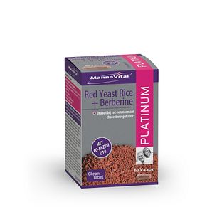 MannaVital Red Yeast Rice & Berberine Platinum Capsules 60VCP