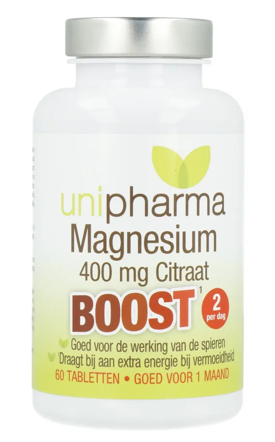 Unipharma Magnesium 400 MG Boost Tabletten afbeelding 1