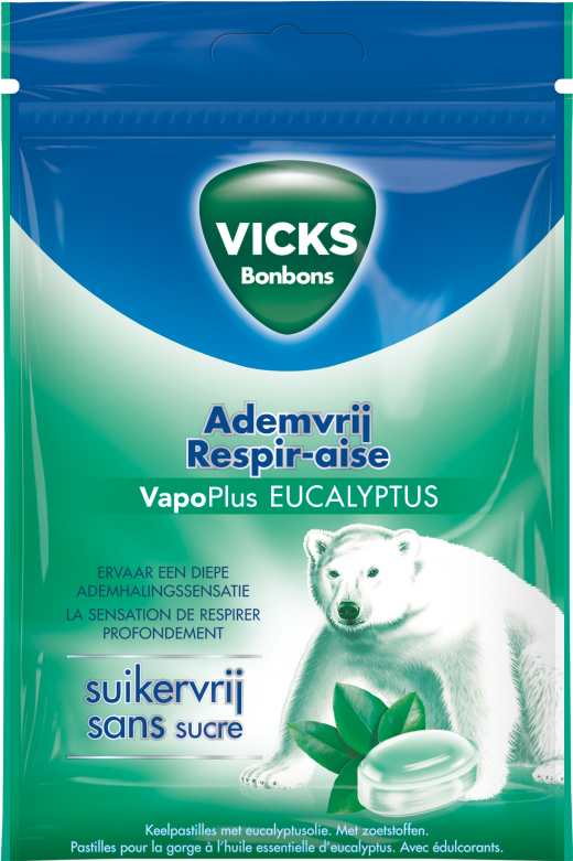 Vicks Ademvrij Eucalyptus Suikervrij