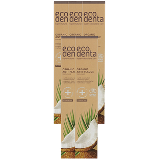 Ecodenta Anti Plak Tandpasta Coconut Multiverpakking 5x75ML