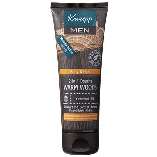 Kneipp Men Body & Hair 2-in-1 Douche Warm Woods Cedernoot Eik 75ML