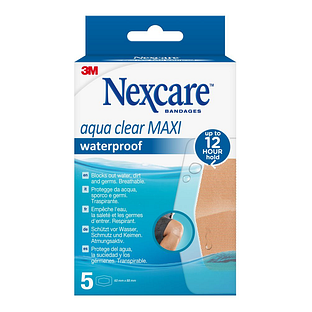 Nexcare Aqua Clear Maxi Waterproof Bandages 5ST