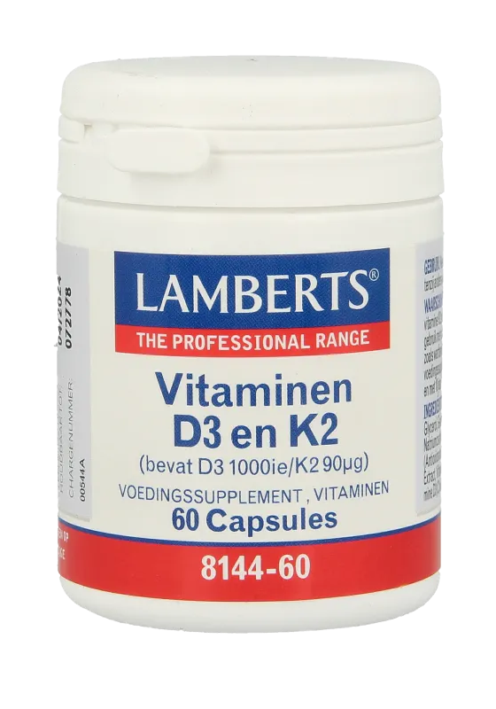 Lamberts Vitamine D3 En K2 Capsules afbeelding 1