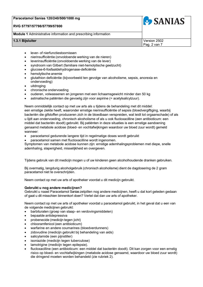 Paracetamol Zetpil 240mg afbeelding van document #2, leaflet