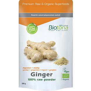 Biotona Ginger Raw Powder Bio 200GR Biotona Ginger Raw Powder Bio 200GR