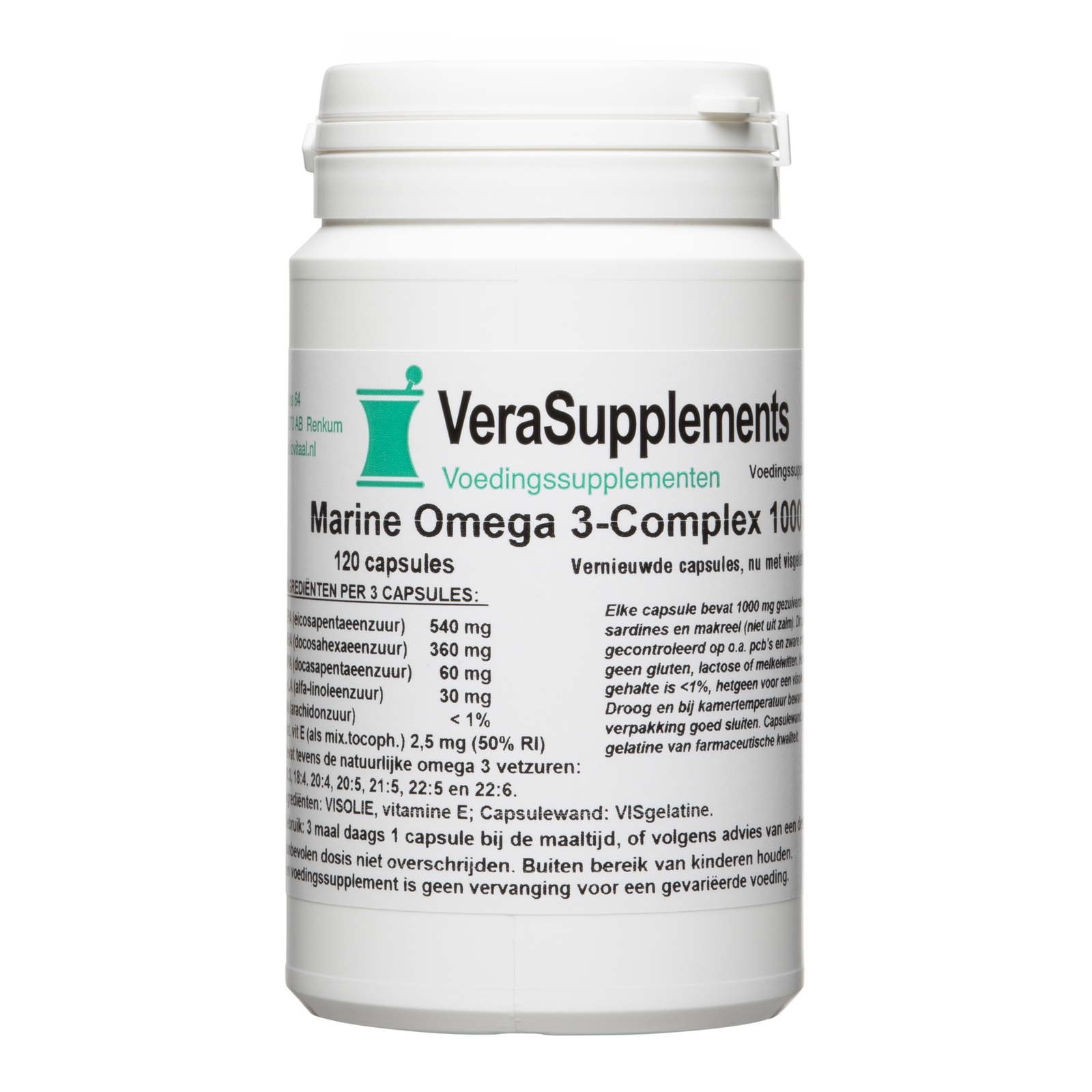 VeraSupplements Marine Omega 3 Complex 1000 mg Capsules