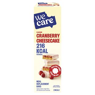 WeCare Cranberry Cheesecake Meal Replacement Bars 116GR