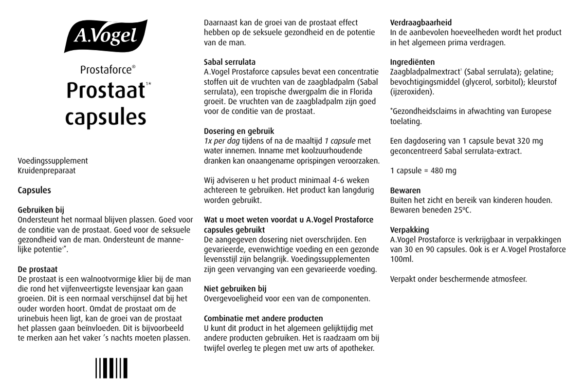 Prostaforce Capsules Multiverpakking afbeelding van document #1, instructions