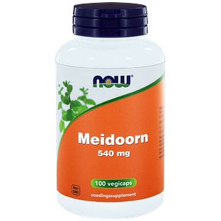 NOW Meidoorn 540 mg Capsules 100CP NOW Meidoorn 540 mg Capsules 100CP