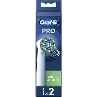 Oral-B Pro Opzetborstels Cross Action Wit 2ST