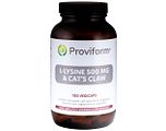 Proviform L-lysine 500 mg & Cat's Claw Capsules 180VCP