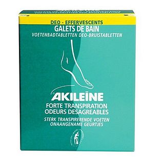 Akileine Bruistabletten Voetbad voor Transpirerende Voeten 84GR