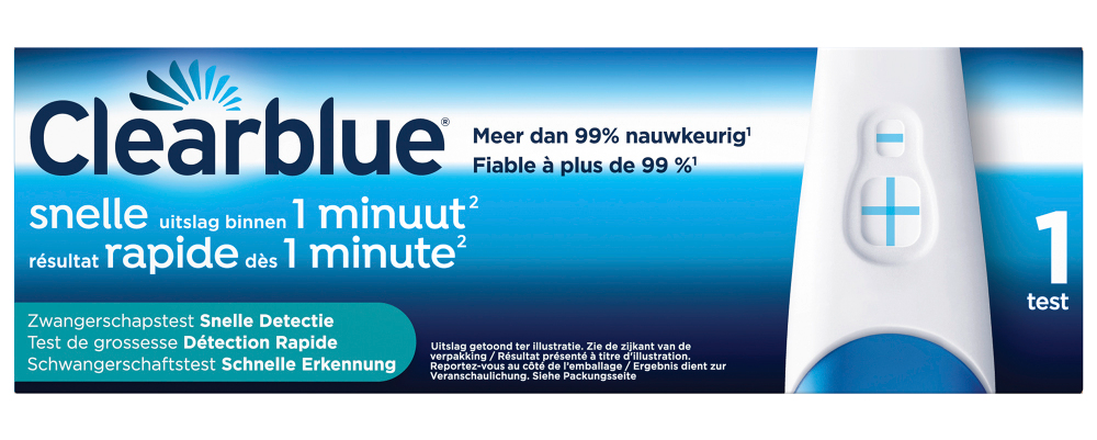 Clearblue Zwangerschapstest Snelle Detectie afbeelding