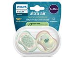 Avent Ultra Air Fopspeen Leaves 6-18M 2ST Avent Ultra Air Fopspeen Leaves 6-18M 2ST