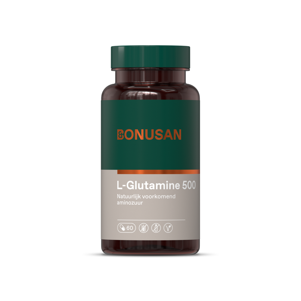 Bonusan L-Glutamine 500 Capsules afbeelding 1