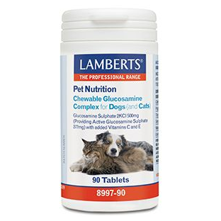 Lamberts Glucosamine Complex voor Honden en Katten Kauwtabletten 90TB