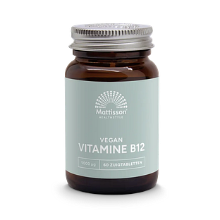 Mattisson HealthStyle Vegan Vitamine B12 5000mcg Zuigtabletten 60TB Mattisson HealthStyle Vegan Vitamine B12 5000mcg Zuigtabletten 60TB