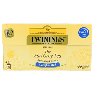 Twinings Earl Grey Thee Decaffeinated 25ZK