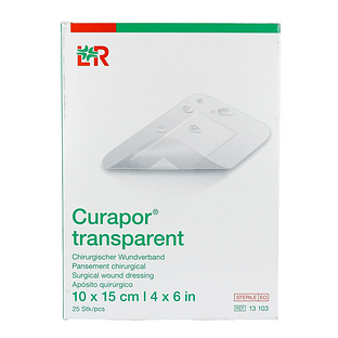 Lohmann & Rauscher Curapor Transparent Wondverband 10x15cm 25ST Lohmann & Rauscher Curapor Transparent Wondverband 10x15cm 25ST