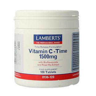 Lamberts Vitamine C 1500 mg Time Release & Bioflavonoiden Tabletten 120TB