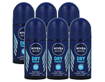 Nivea Men Dry Fresh Deodorant Roll-On Voordeelverpakking 6x50ML