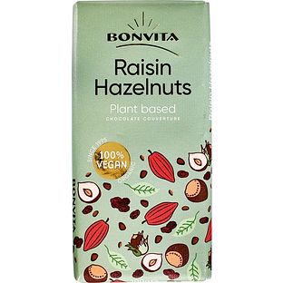 BonVita Ricemilk Chocolate Raisins Hazelnuts 100GR