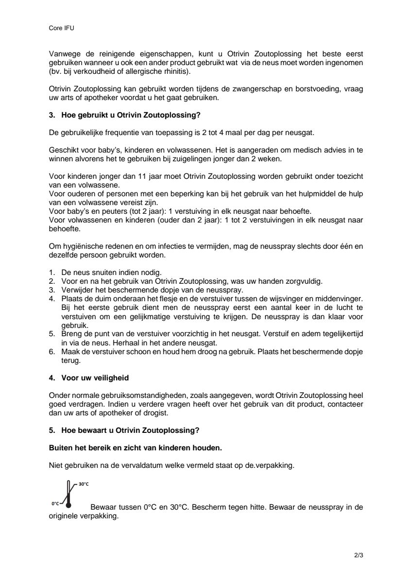 Zoutoplossing Neusspray bij een verstopte neus afbeelding van document #2, instructions
