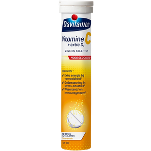 Davitamon Vitamine C + Extra D3 Bruistabletten 15TB