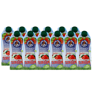 Cool Bear Vruchtensiroop Aardbei en Appel 12x750ML