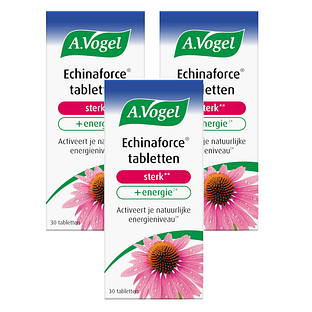 A.Vogel Echinaforce Sterk** + Energie* Tabletten Multiverpakking 3x30ST