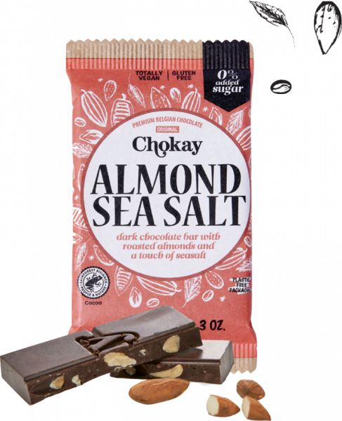 Chokay Pure Chocolade Amandel Zeezout afbeelding