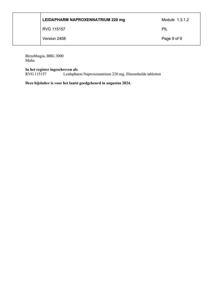 Naproxennatrium 220mg Tabletten afbeelding van document #9, leaflet