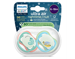 Avent Ultra Air Fopspeen Nacht Aap 6-18M 2ST
