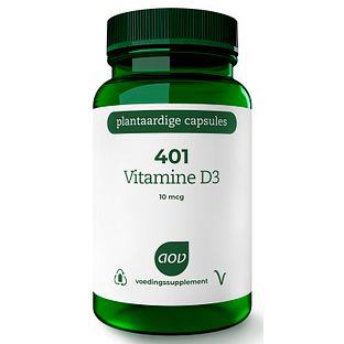 AOV 401 Vitamine D3 10 mcg Vegacaps 60VCP